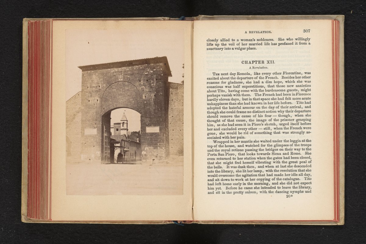 Historical city gate Porta Romana in Florence captured in 19th century albumen print