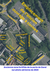 Old fortified area of the Gand gate in 2024