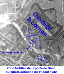 Porte de Gand historical gate in 1932