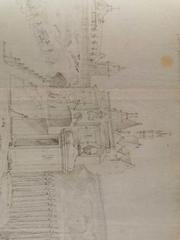 Detail of Camberscheport near Naamsepoort and Karmelietenkerk attributed to Derons
