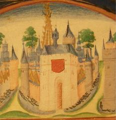Historiated initial from AGR Manuscrit 66 folio 36r circa 1470