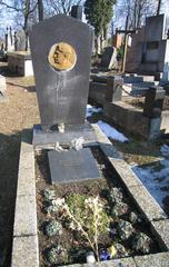Thumb sculpture of Lithuanian writer Balys Sruoga at Rasos Cemetery in Vilnius
