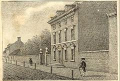 Exterior view of the historic Residence of George Washington in High Street, Philadelphia
