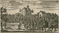 Bokalce-Strobelhoff engraving from Valvasor topography 1679