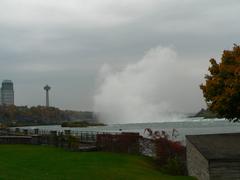 Mist cloud produced by Niagara Falls