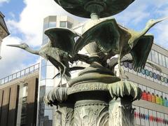 Stork Fountain at Amagertorv in Copenhagen Denmark