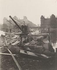 Dronning Louises Bro under construction in Copenhagen 1886