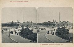 Dronning Louises Bro bridge in Copenhagen, photographed between 1896 and 1912