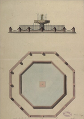 Rendering of Caritas Well fountain at Gammeltorv square in Copenhagen