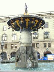 Caritas Well fountain in Copenhagen Denmark