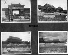 Black and white photograph by JL Highfill Navy photographer from World War II era showing military personnel and aircraft