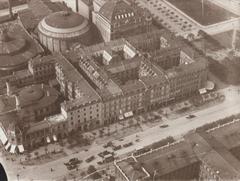 View from the hot air balloon Montebello over Tivoli Gardens in Copenhagen Denmark 1891