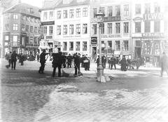 Højbro Plads square with historic buildings in Copenhagen Denmark