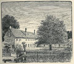 Historical view of Bakkehuset from the courtyard around 1900