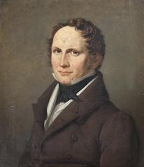 Portrait of Just Mathias Thiele, 1832, at Bakkehusmuseet