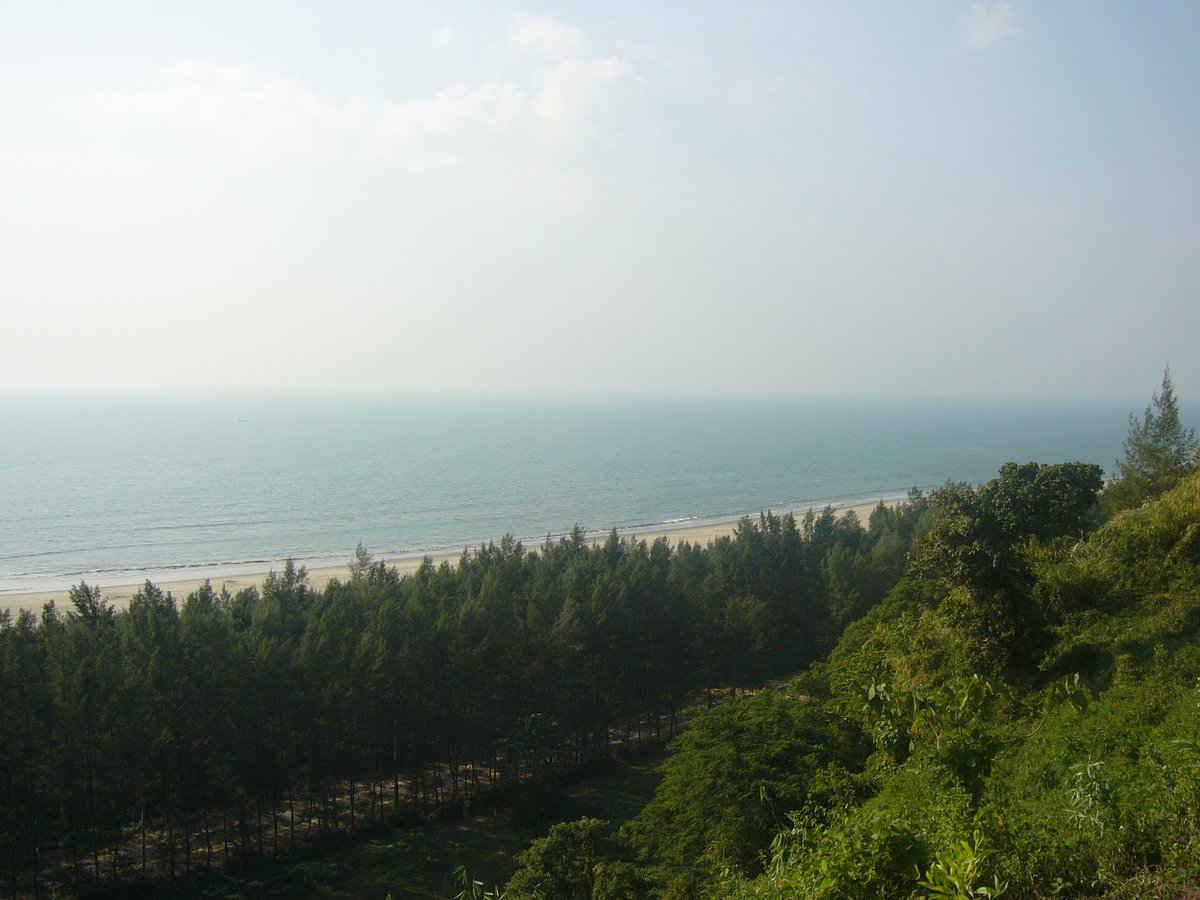 Scenic view of Himchari National Park with lush greenery and hills in Cox's Bazar