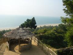 Himchari National Park in Cox's Bazar showing lush green forest and blue sky