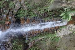 Himchari Fountain with hill background