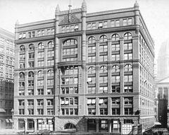 Rookery Building historic architecture exterior in Chicago