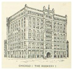 The Rookery building in Chicago, Illinois from 1891