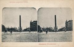 Historic Frihedsstøtten monument in Denmark circa 1896-1912