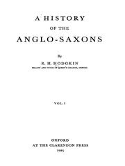 Front cover of A History of the Anglo-Saxons by Robert Howard Hodgkin