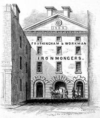 Frothingham and Workman Iron Mongers Montreal Quebec wood engraving illustration