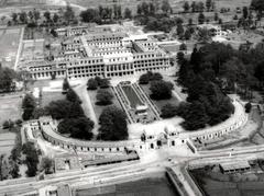 aerial view of the Singha Durbar palace in Kathmandu