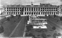 Historic Singha Durbar palace building in Kathmandu Nepal in 1915