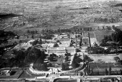 Historic view of Singha Durbar palace in the 1950s