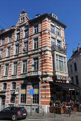 Place du Grand Sablon 46 Cafe Leffe outdoor seating in Brussels