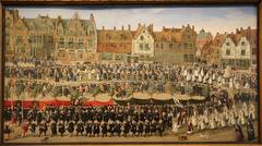Procession of the Virgins at the Sablon in Brussels by Antoon Sallaert