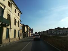 Scenic view of Battaglia Terme with historic architecture and greenery