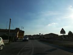 Scenic view of the thermal springs and historic buildings in Battaglia Terme, Italy