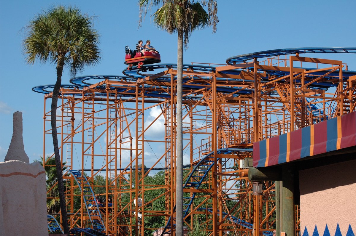 Photo of Sand Serpent wild mouse roller coaster in Tampa USA