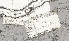 Map of the Parish of Sault-au-Récollet in 1834 showing historical territory boundaries