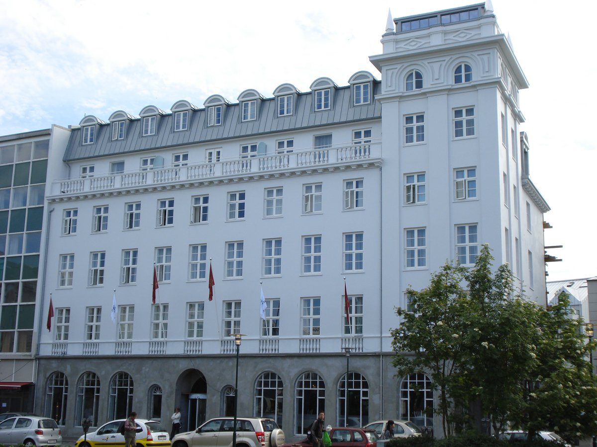 Hotel Borg in Reykjavík, Iceland, built in 1930 with distinctive architecture