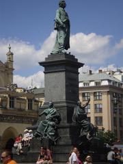 Adam Mickiewicz Monument in Kraków Poland