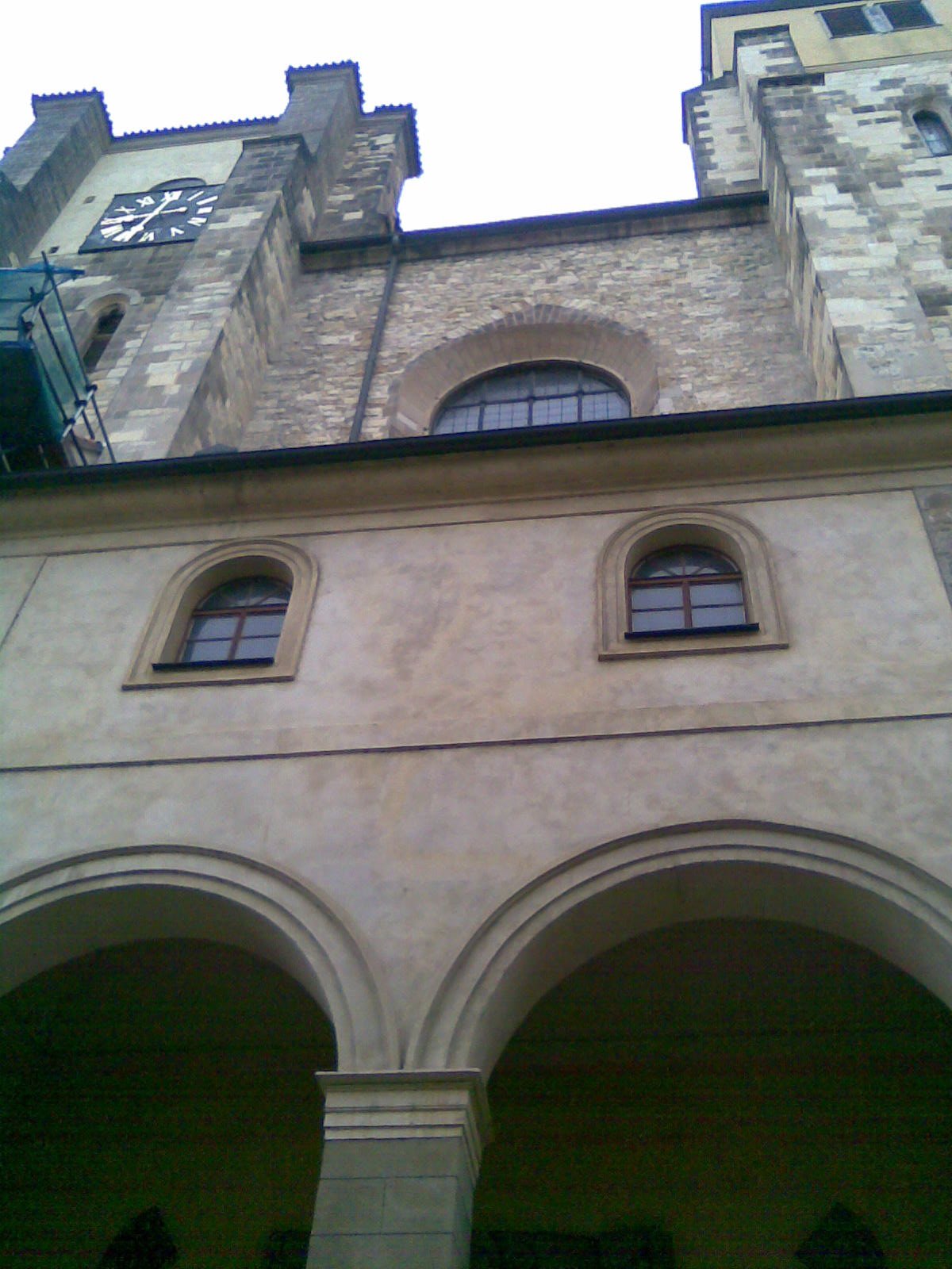 St Gilles's Church in Prague with its distinct gothic architecture and spires
