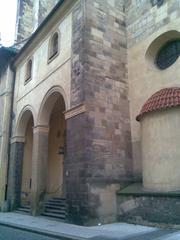 St Gilles's Church in Prague with historic architecture and stone walls
