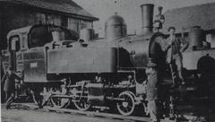 Historic CFD Charentes 130T Locomotive N°121-124 at Saint-Jean-d'Angely depot
