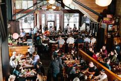 21st Amendment Brewery's vibrant San Francisco Pub exterior with colorful signage