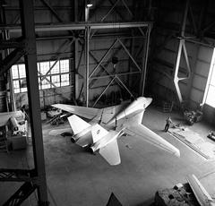 F-14A fighter model in 40 x 80 foot wind tunnel