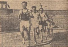 Dumitru Bîrdău and Constantin Grecescu at the 1958 Individual Republican Athletics Championships on Stadionul Republicii