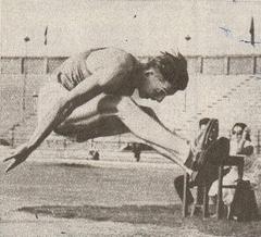 Portrait of Ioan Sorin at Stadionul Republicii in 1957