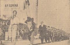 Romanian delegation at the 1959 Balkan Games on Republicii Stadium