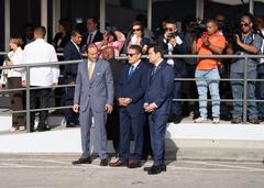 Secretary Marco Rubio observing repatriation flight in Panama City with Panama officials