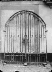 Iron gate from the cemetery portal of Maria Magdalena Church in Stockholm