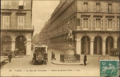 Statue of Joan of Arc on Rue des Pyramides in Paris