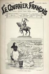 Cover page of Le Courrier français newspaper from January 27, 1889